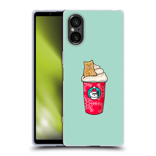 Beth Wilson Doodlecats Gingerbread Latte Soft Gel Case for Sony Xperia 5 V 5G
