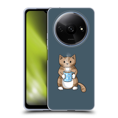 Beth Wilson Doodlecats Coffee Drinking Soft Gel Case for Xiaomi Redmi A3