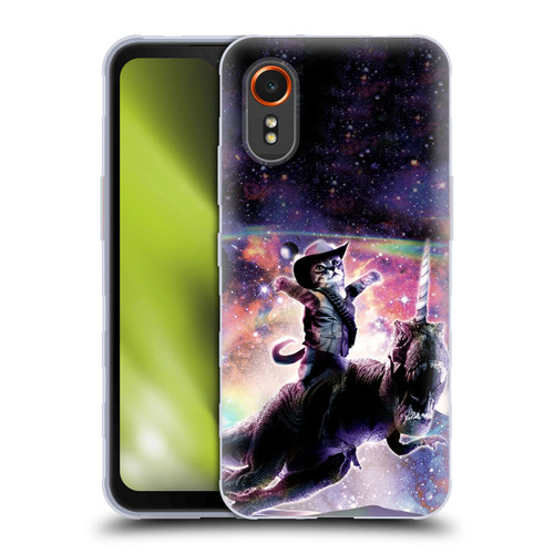 Random Galaxy Space Cat Dinosaur Unicorn Soft Gel Case for Samsung Galaxy Xcover7 5G