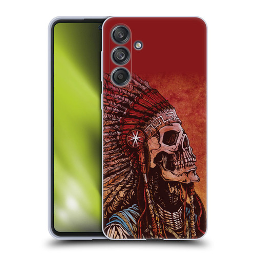 David Lozeau Colourful Grunge Native American Soft Gel Case for Samsung Galaxy M55 5G