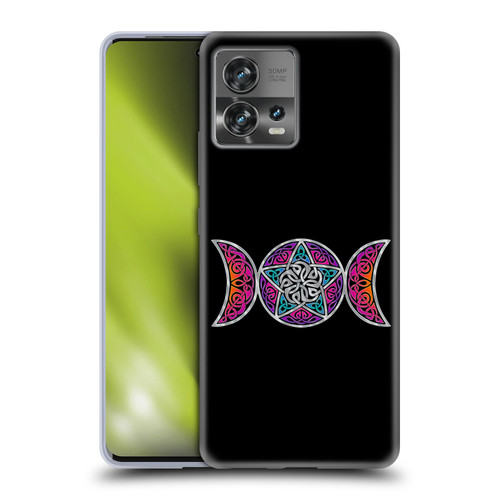 Beth Wilson Celtic Knot Stars Pagan Triple Moon Soft Gel Case for Motorola Moto Edge 30 Fusion