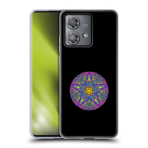Beth Wilson Celtic Knot Stars Pagan Wicca Pentacle Soft Gel Case for Motorola Edge 40 Neo 5G
