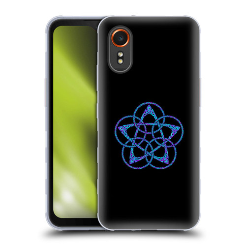 Beth Wilson Celtic Knot Stars Blue & Purple Circles Soft Gel Case for Samsung Galaxy Xcover7 5G
