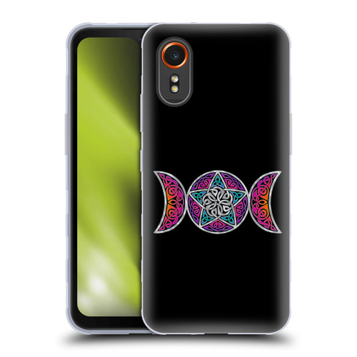 Beth Wilson Celtic Knot Stars Pagan Triple Moon Soft Gel Case for Samsung Galaxy Xcover7 5G