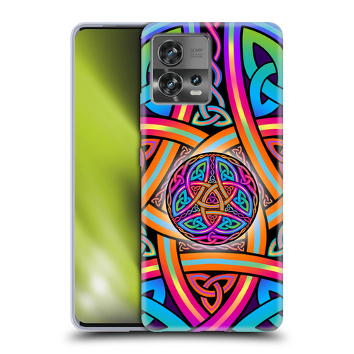 Beth Wilson Rainbow Celtic Knots Divine Soft Gel Case for Motorola Moto Edge 30 Fusion