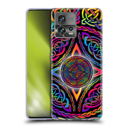 Beth Wilson Rainbow Celtic Knots Shield Soft Gel Case for Motorola Moto Edge 30 Fusion