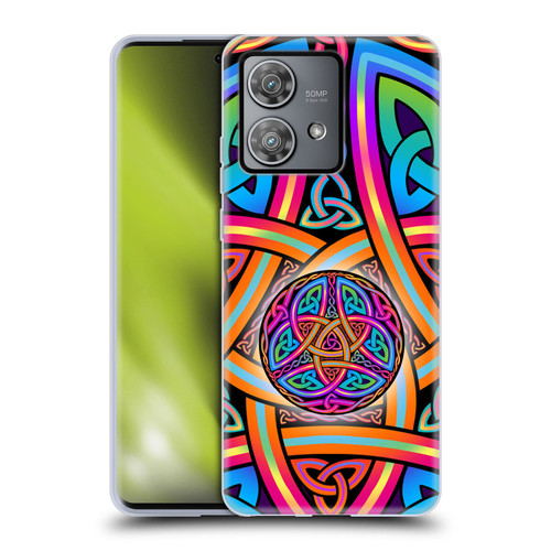 Beth Wilson Rainbow Celtic Knots Divine Soft Gel Case for Motorola Edge 40 Neo 5G
