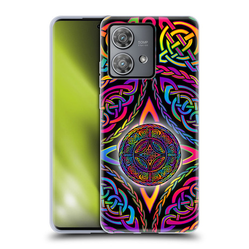 Beth Wilson Rainbow Celtic Knots Shield Soft Gel Case for Motorola Edge 40 Neo 5G