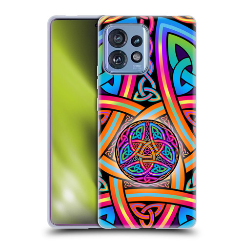 Beth Wilson Rainbow Celtic Knots Divine Soft Gel Case for Motorola Moto Edge 40 Pro