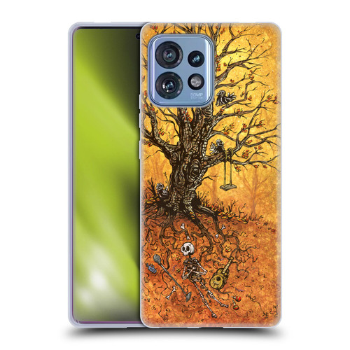 David Lozeau Colourful Art Tree Of Life Soft Gel Case for Motorola Moto Edge 40 Pro