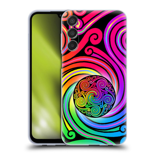 Beth Wilson Rainbow Celtic Knots Spirals Soft Gel Case for Samsung Galaxy M15/F15 5G