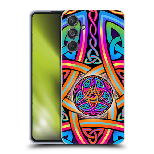 Beth Wilson Rainbow Celtic Knots Divine Soft Gel Case for Samsung Galaxy M55 5G