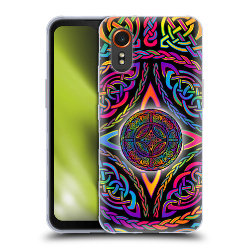 Beth Wilson Rainbow Celtic Knots Shield Soft Gel Case for Samsung Galaxy Xcover7 5G