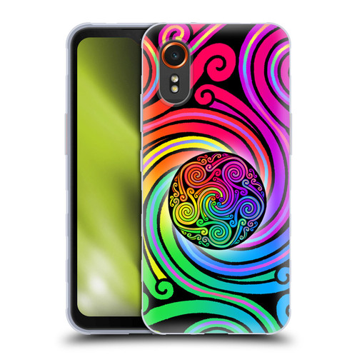 Beth Wilson Rainbow Celtic Knots Spirals Soft Gel Case for Samsung Galaxy Xcover7 5G