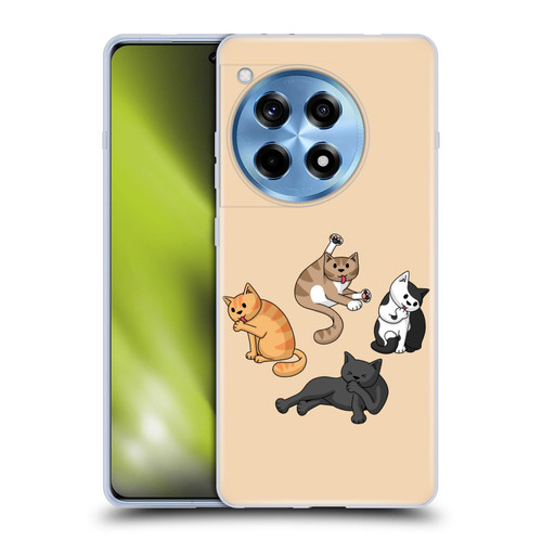 Beth Wilson Doodle Cats 2 Washing Time Soft Gel Case for OPPO OnePlus Ace 3 5G