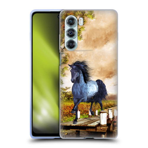 Simone Gatterwe Horses On The Lake Soft Gel Case for Motorola Edge S30 / Moto G200 5G