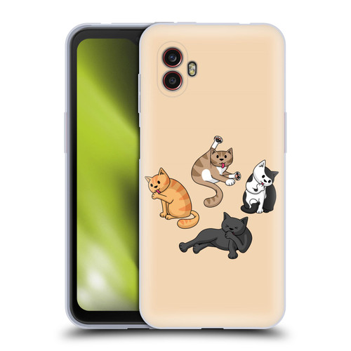 Beth Wilson Doodle Cats 2 Washing Time Soft Gel Case for Samsung Galaxy Xcover6 Pro/Pro2