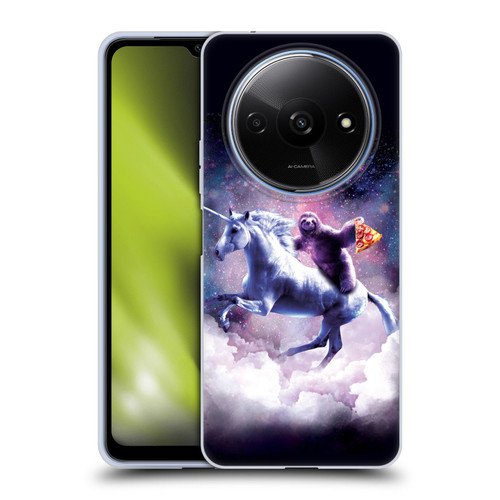 Random Galaxy Space Unicorn Ride Pizza Sloth Soft Gel Case for Xiaomi Redmi A3