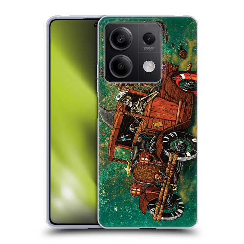 David Lozeau Skeleton Grunge Tiki Towing Soft Gel Case for Xiaomi Redmi Note 13 5G