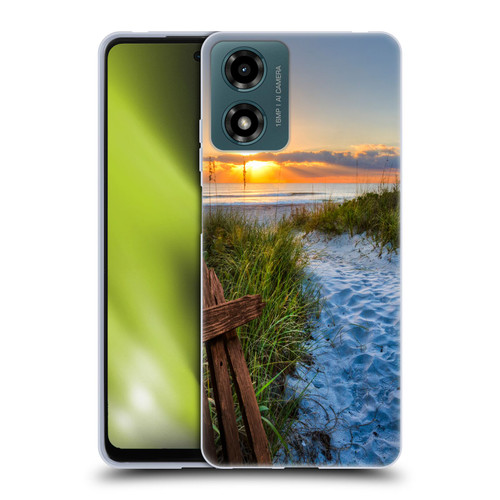 Celebrate Life Gallery Beaches Sandy Trail Soft Gel Case for Motorola Moto G04/G04s/G24 4G