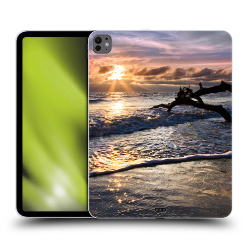 Celebrate Life Gallery Beaches Sparkly Water At Driftwood Soft Gel Case for Apple iPad Pro 13 M4 2024