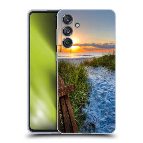 Celebrate Life Gallery Beaches Sandy Trail Soft Gel Case for Samsung Galaxy M55 5G