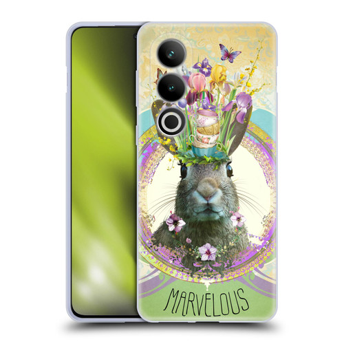 Duirwaigh Boho Animals Rabbit Soft Gel Case for OPPO OnePlus Ace 3V 5G