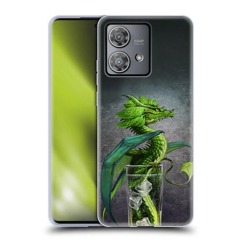 Stanley Morrison Dragons Green Mojito Drink Soft Gel Case for Motorola Edge 40 Neo 5G
