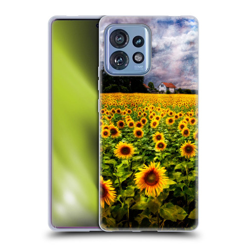 Celebrate Life Gallery Florals Dreaming Of Sunflowers Soft Gel Case for Motorola Moto Edge 40 Pro