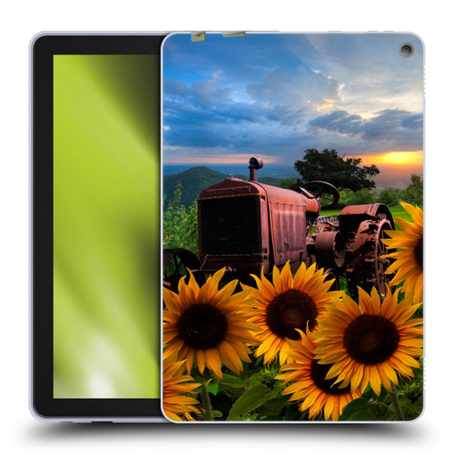 Celebrate Life Gallery Florals Tractor Heaven Soft Gel Case for Amazon Fire HD 10 / Plus 2021