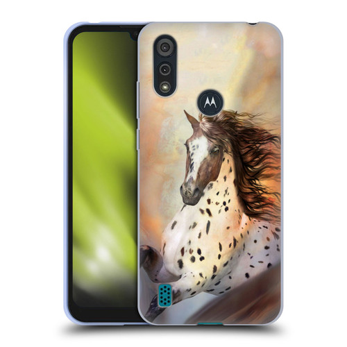 Simone Gatterwe Horses Wild 2 Soft Gel Case for Motorola Moto E6s (2020)