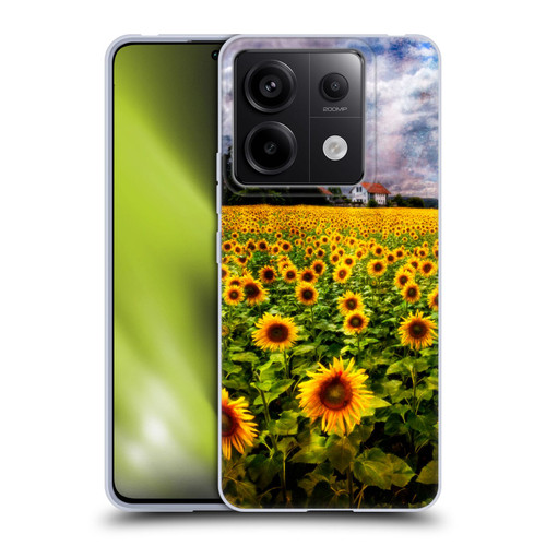 Celebrate Life Gallery Florals Dreaming Of Sunflowers Soft Gel Case for Xiaomi Redmi Note 13 Pro 5G