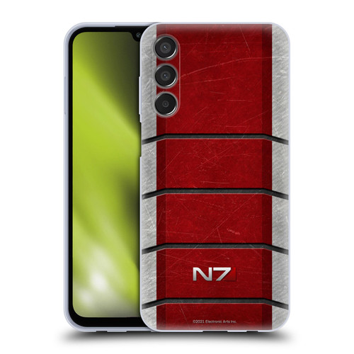 EA Bioware Mass Effect Graphics N7 Logo Armor Soft Gel Case for Samsung Galaxy M15/F15 5G