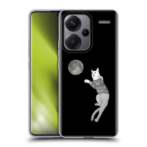 Barruf Animals Cat-ch The Moon Soft Gel Case for Xiaomi Redmi Note 13 Pro Plus 5G