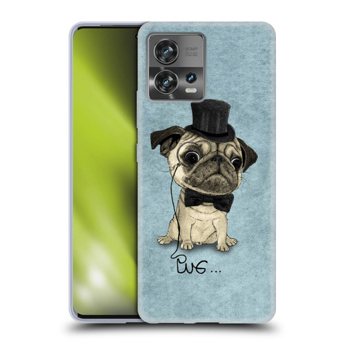 Barruf Dogs Gentle Pug Soft Gel Case for Motorola Moto Edge 30 Fusion