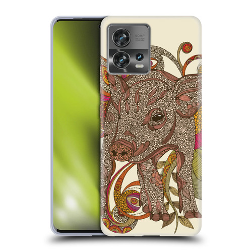 Valentina Animals And Floral Pig Soft Gel Case for Motorola Moto Edge 30 Fusion
