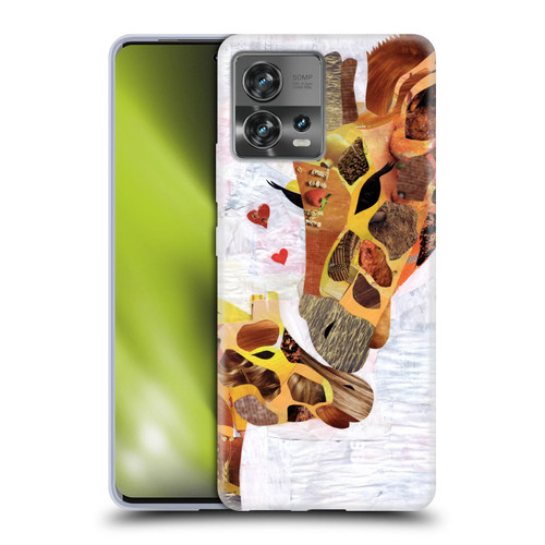 Artpoptart Animals Sweet Giraffes Soft Gel Case for Motorola Moto Edge 30 Fusion