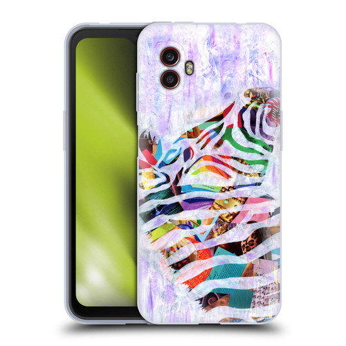 Artpoptart Animals Purple Zebra Soft Gel Case for Samsung Galaxy Xcover6 Pro/Pro2