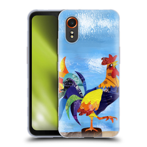 Artpoptart Animals Colorful Rooster Soft Gel Case for Samsung Galaxy Xcover7 5G