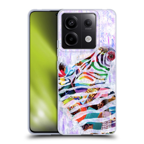 Artpoptart Animals Purple Zebra Soft Gel Case for Xiaomi Redmi Note 13 Pro 5G