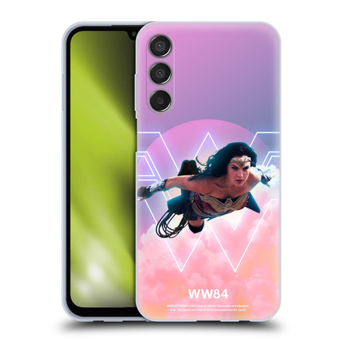 Wonder Woman 1984 80's Graphics Flying Soft Gel Case for Samsung Galaxy M15/F15 5G