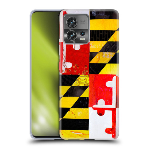 Artpoptart Flags Maryland Soft Gel Case for Motorola Moto Edge 30 Fusion