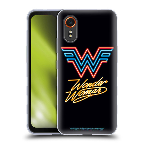 Wonder Woman 1984 Logo Art Neon Soft Gel Case for Samsung Galaxy Xcover7 5G