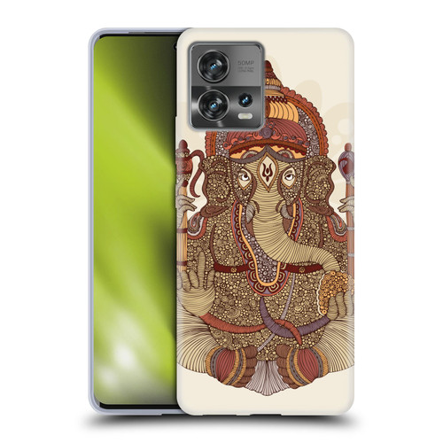Valentina Symbols Illustration Ganesha Soft Gel Case for Motorola Moto Edge 30 Fusion