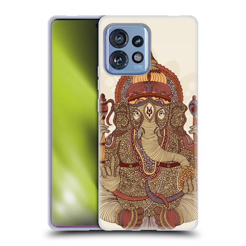 Valentina Symbols Illustration Ganesha Soft Gel Case for Motorola Moto Edge 40 Pro