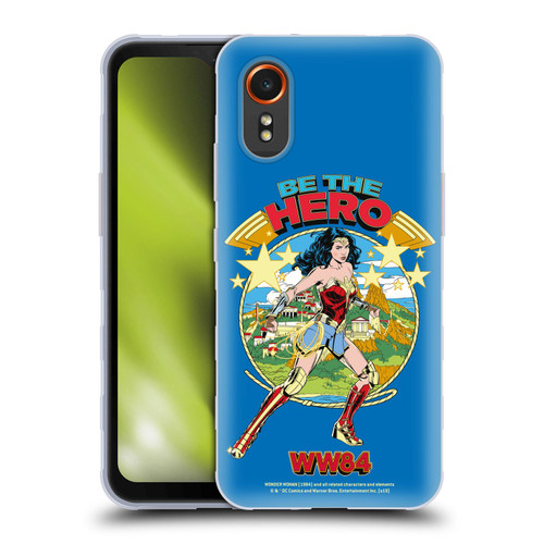 Wonder Woman 1984 Retro Art Be The Hero Soft Gel Case for Samsung Galaxy Xcover7 5G