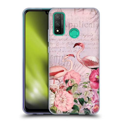 LebensArt Birds And Floral Flamingo Paradise Soft Gel Case for Huawei P Smart (2020)