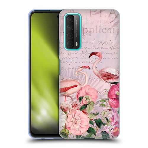 LebensArt Birds And Floral Flamingo Paradise Soft Gel Case for Huawei P Smart (2021)