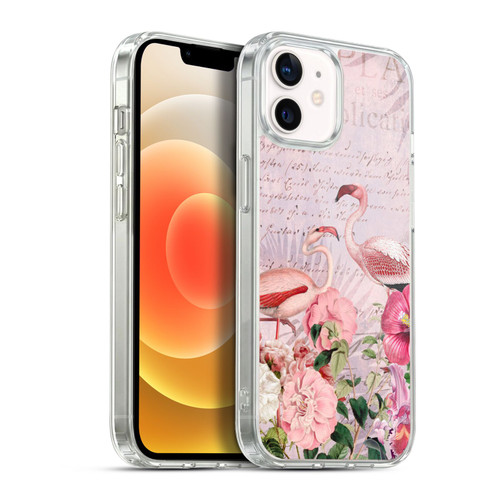 LebensArt Birds And Floral Flamingo Paradise Soft Gel Case for Apple iPhone 12 / iPhone 12 Pro & MagSafe