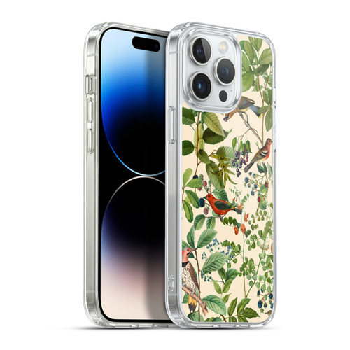 LebensArt Birds And Floral Berries Soft Gel Case for Apple iPhone 13 Pro Max & MagSafe